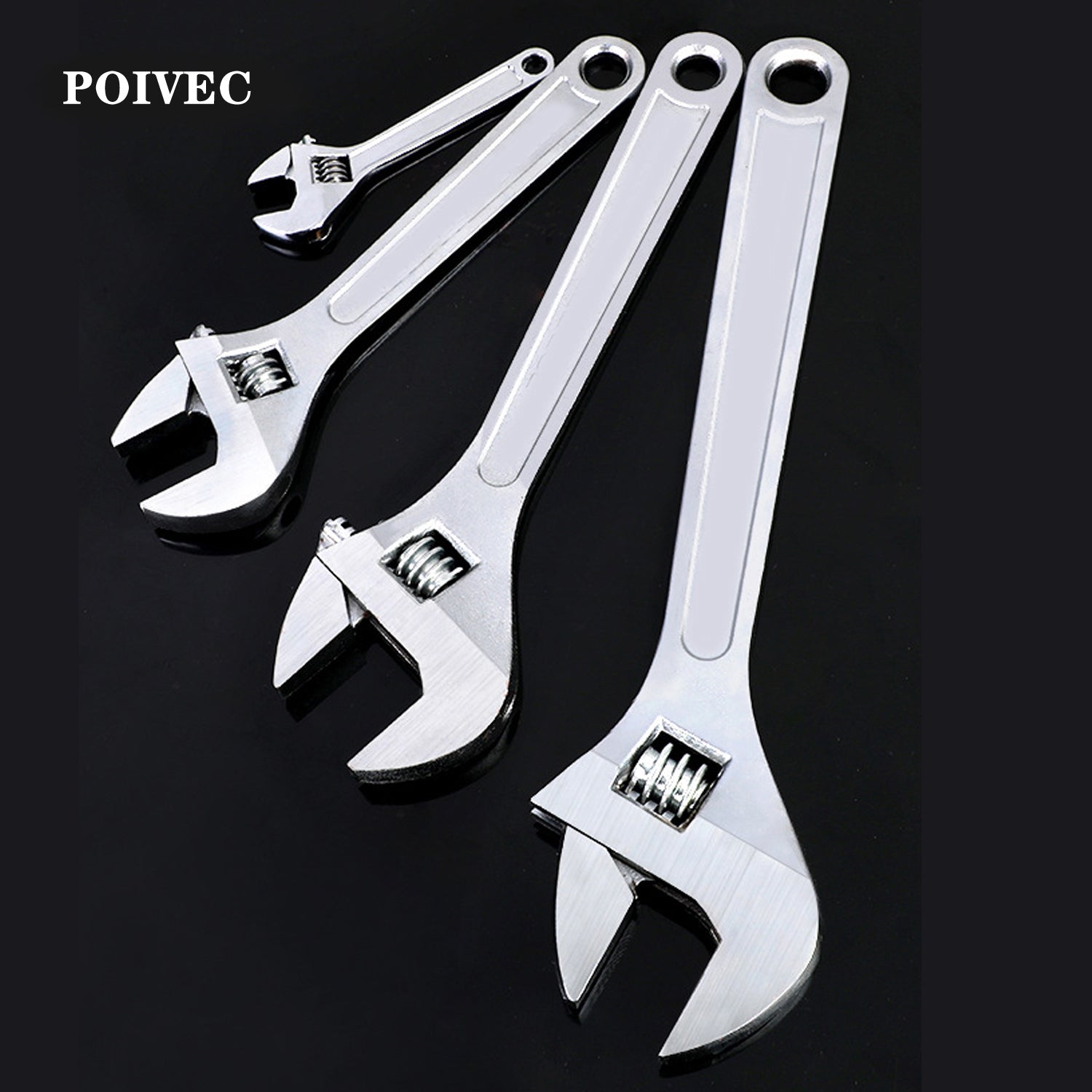 POIVEC Adjustable Wrench, Multi-Function Universal Shifter Spanner, Available in Multiple Sizes
