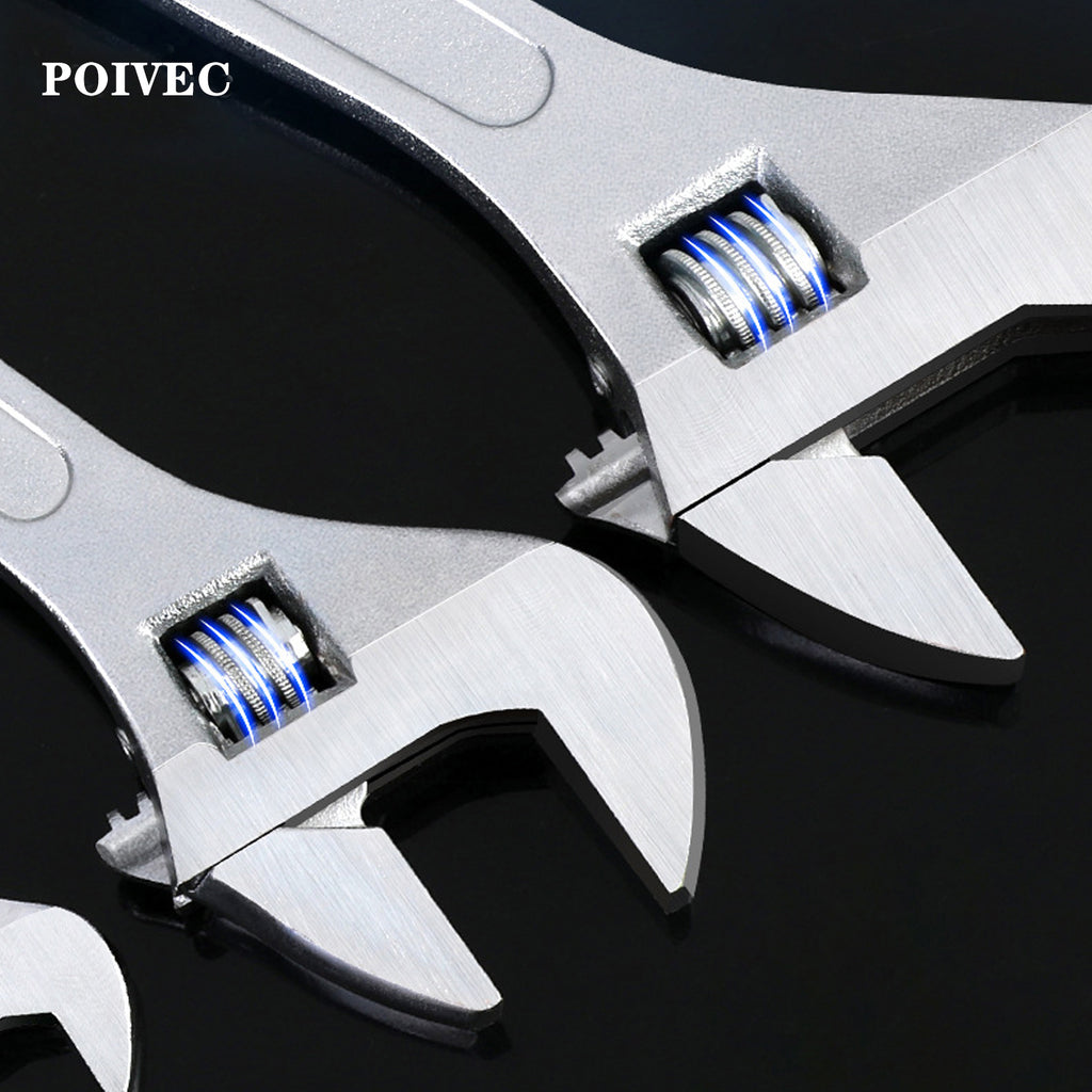 POIVEC Adjustable Wrench, Multi-Function Universal Shifter Spanner, Available in Multiple Sizes