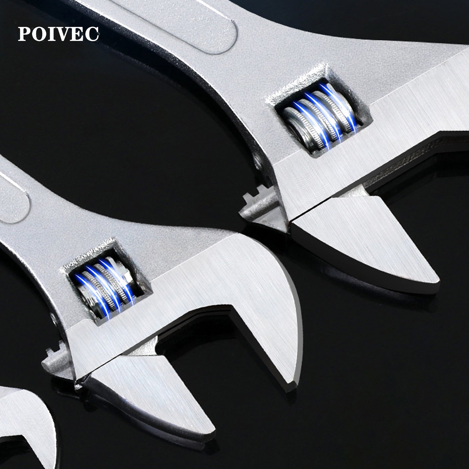 POIVEC Adjustable Wrench, Multi-Function Universal Shifter Spanner, Available in Multiple Sizes