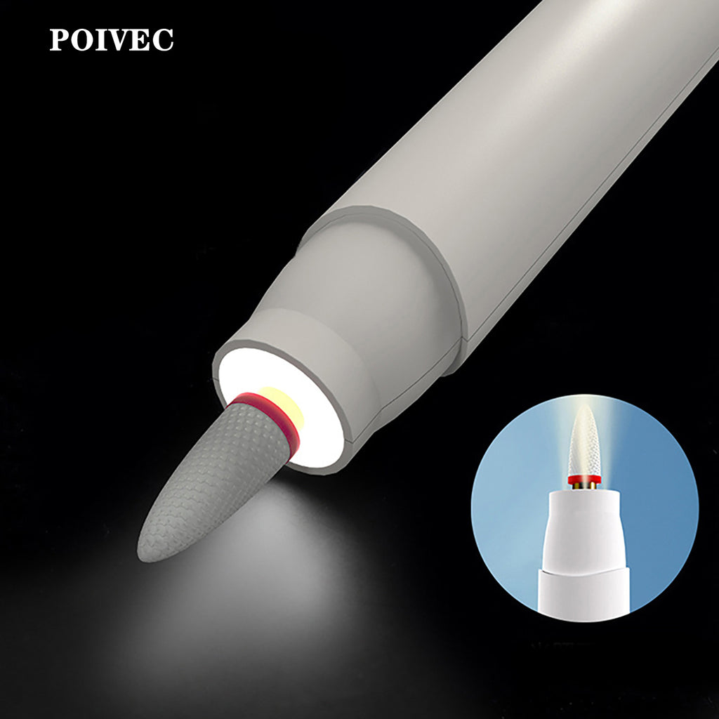 POIVEC Portable Electric Nail Polisher Kit, Manicure Nail Buffer and File Tool for Nail Shaping and Polishing