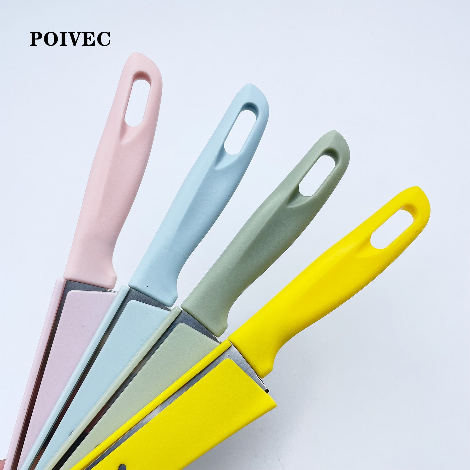 POIVEC Stainless Steel Fruit Paring Knife with Protective Sheath