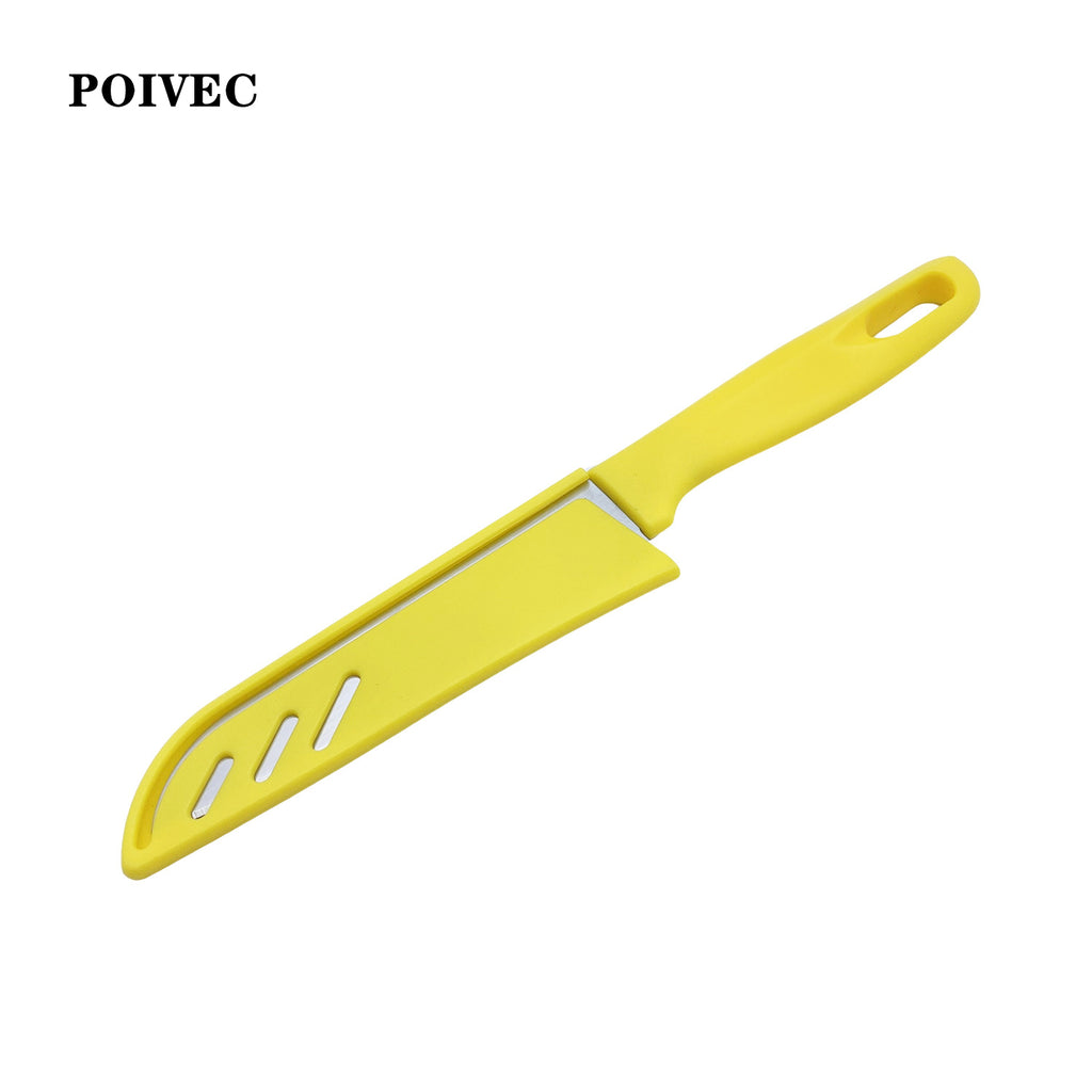 POIVEC Stainless Steel Fruit Paring Knife with Protective Sheath