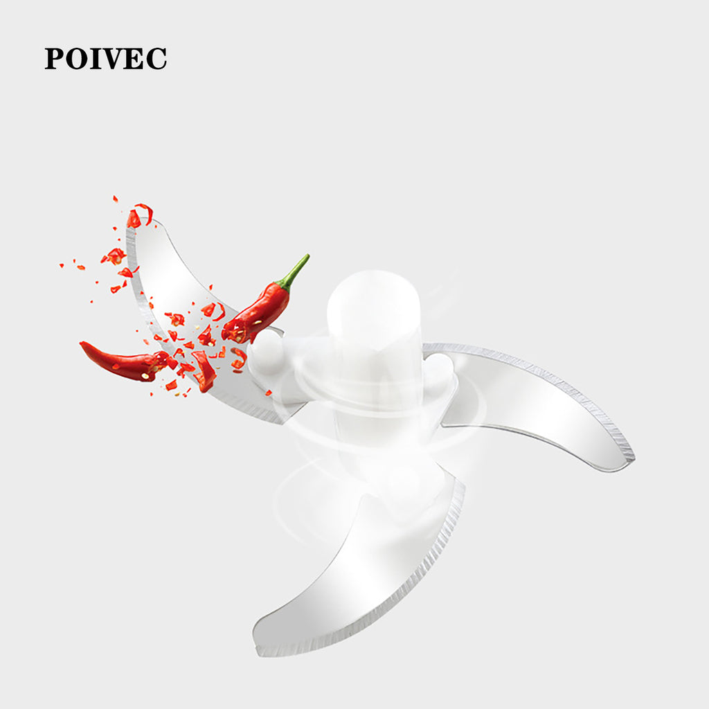 POIVEC Manual Pull String Food Chopper, Multifunctional Hand-Operated Vegetable Chopper