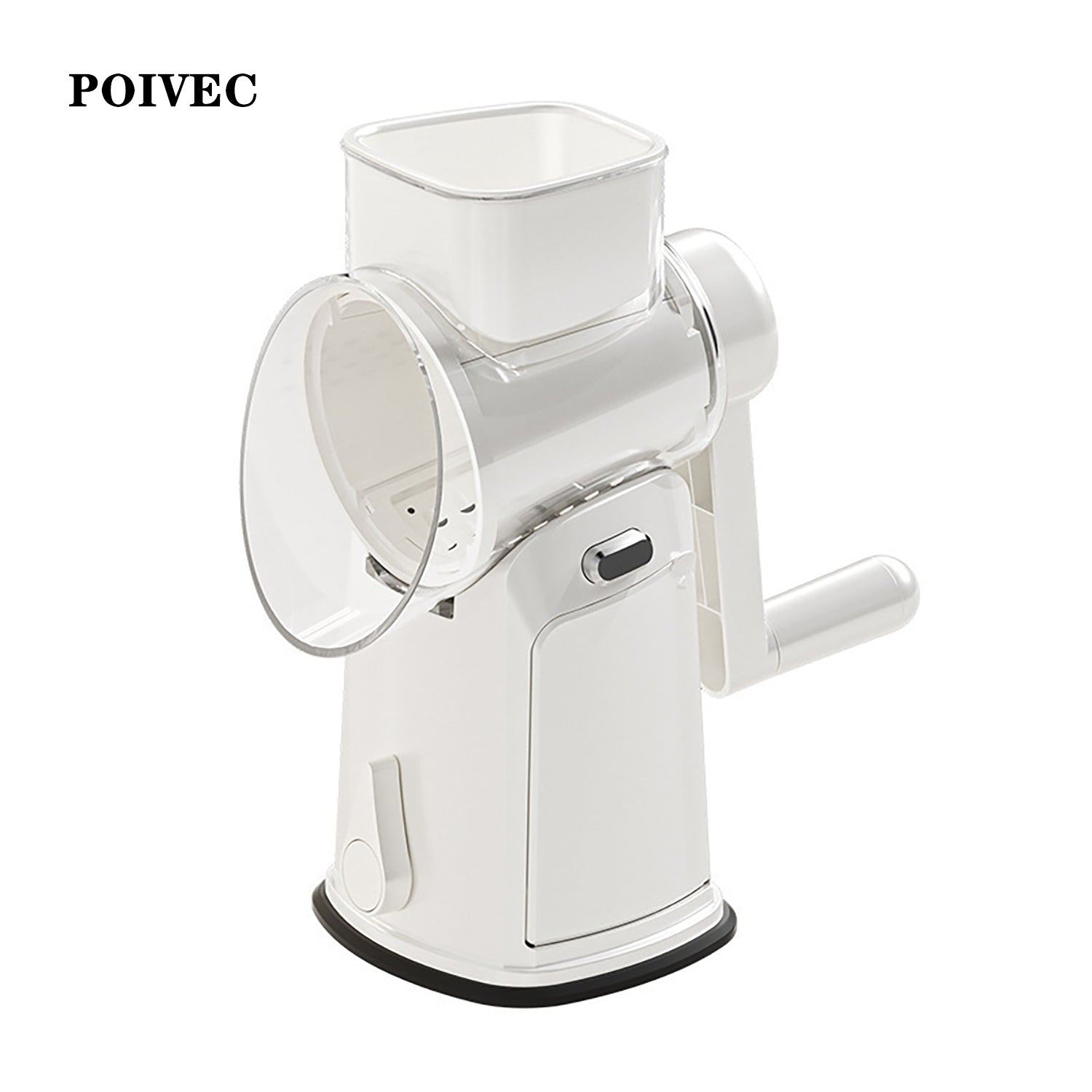 POIVEC Manual Rotary Vegetable Grater, Hand Crank Shredder and Slicer for Fruits and Vegetables