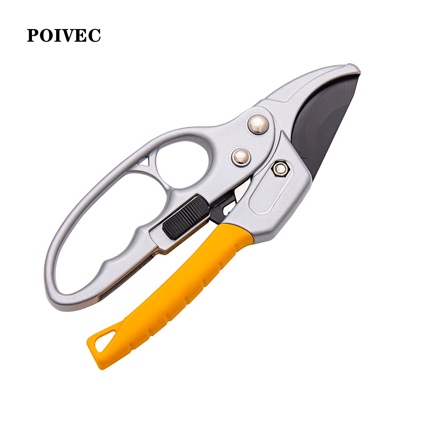 POIVEC Garden Pruning Shears, Labor-Saving Bypass Pruner for Fruit Trees, Flowers and Thick Branches