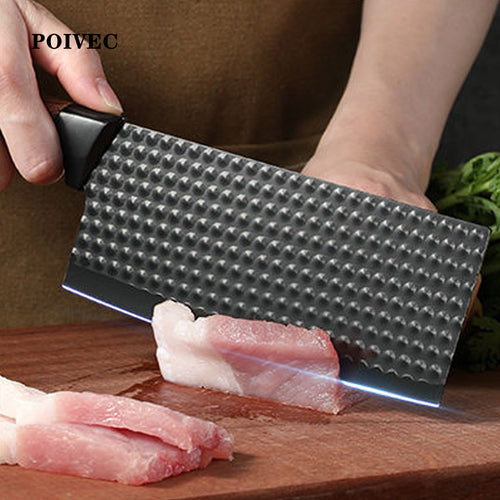 POIVEC 3-Piece Stainless Steel Kitchen Knife Set, Diamond Pattern Chef Knives