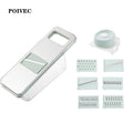 POIVEC Multi-Function Vegetable Slicer, Mandoline Grater and Shredder with Stainless Steel Blades for Kitchen Use