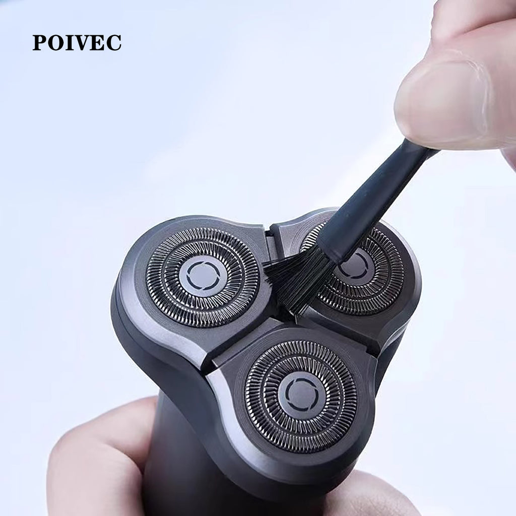 POIVEC Electric Shaver Cleaning Brushes, Small Razor Cleaning Brush for Clipper Blades, Trimmers and Electric Razor Heads