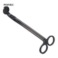 POIVEC Black Stainless Steel Candle Wick Trimmer, Wick Cutter Scissors for Scented Candles