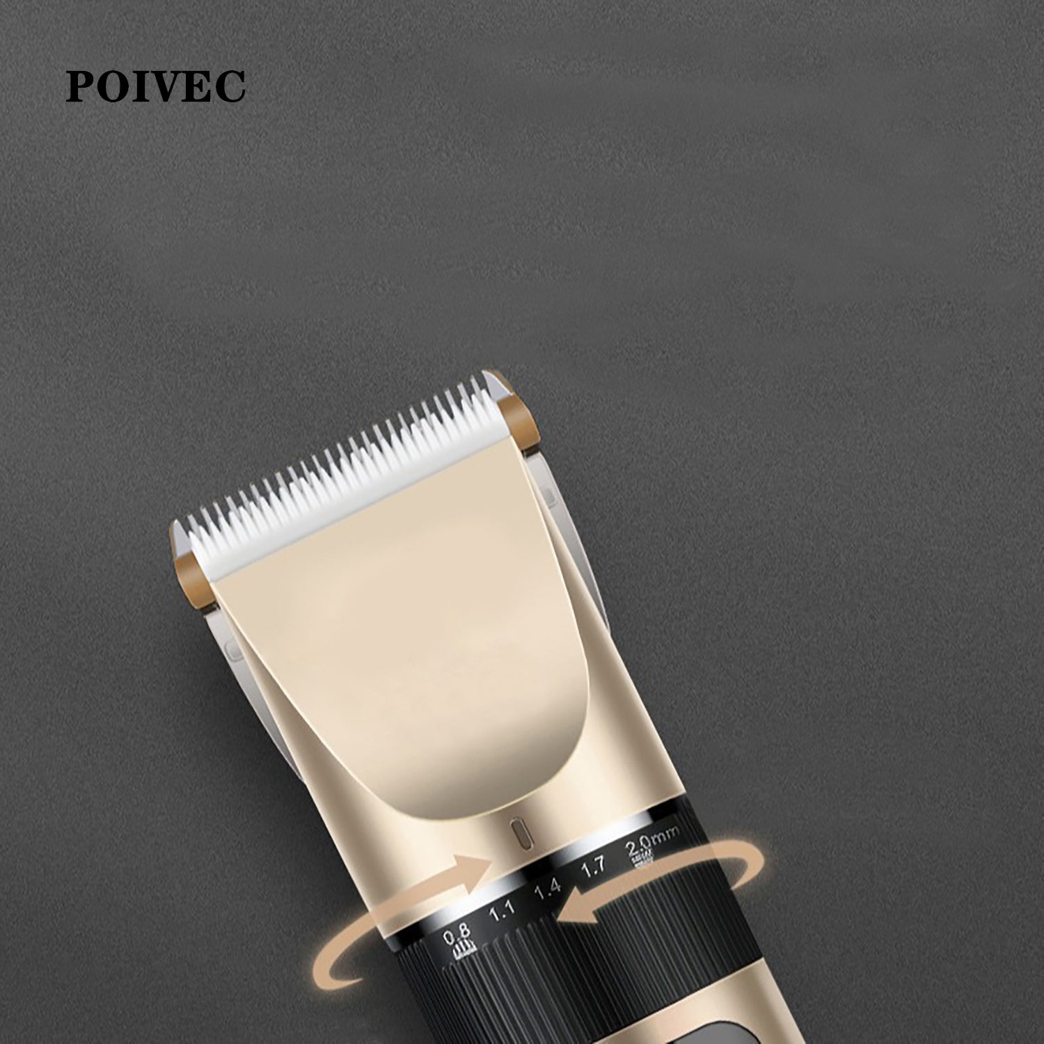 POIVEC Dog Grooming Clippers Kit, Rechargeable Cordless Pet Hair Trimmer, Electric Pet Shaver for Dogs and Cats