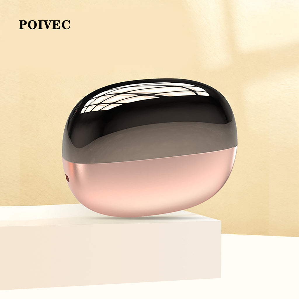 POIVEC Dual-Blade Electric Nail Clipper, Rechargeable Automatic Nail Cutter with Anti-Pinch Design