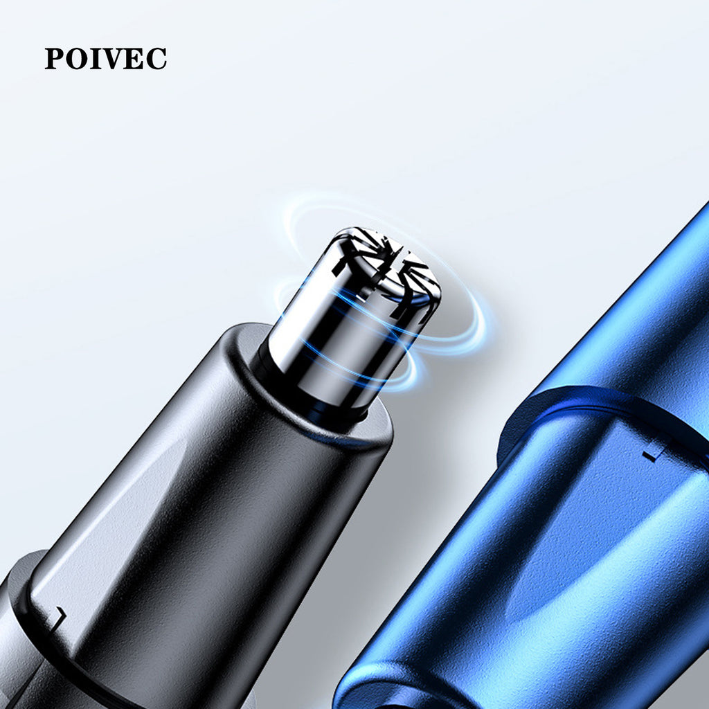 POIVEC USB Rechargeable Nose Hair Trimmer, Mini Electric Ear and Nose Hair Clipper