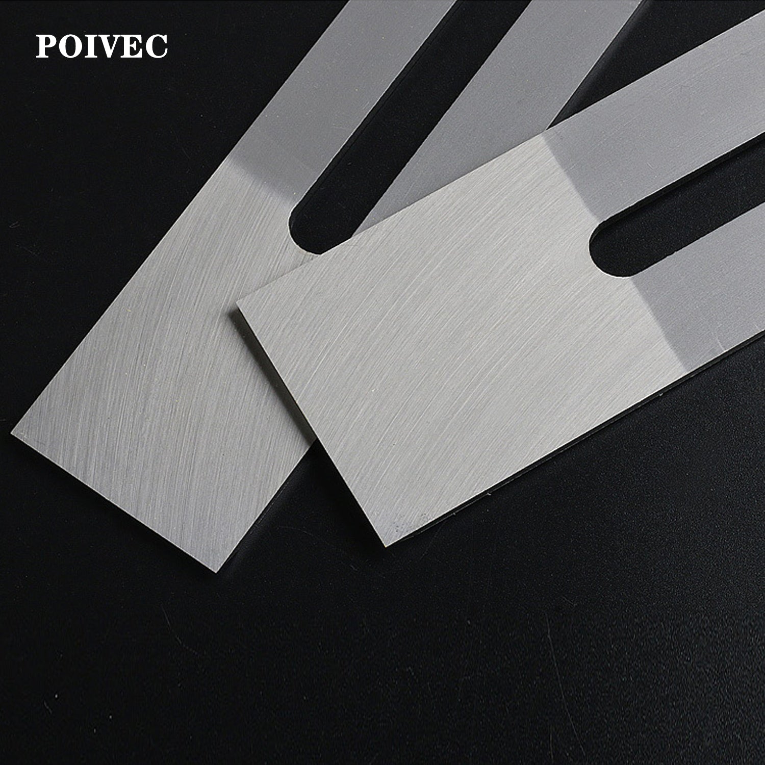 POIVEC HSS Woodworking Plane Blade, High Speed Steel Hand Planer Iron Replacement Blade for Traditional Wood Planes