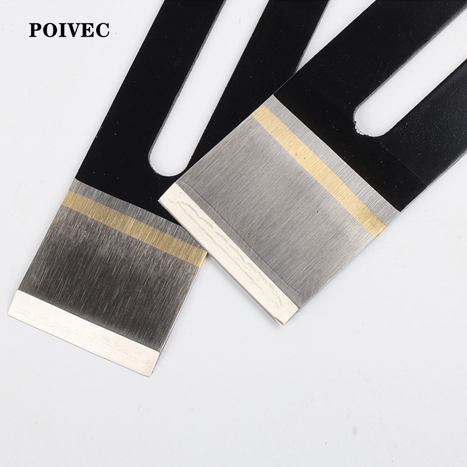 POIVEC HSS Woodworking Plane Blade, High Speed Steel Hand Planer Iron Replacement Blade for Traditional Wood Planes