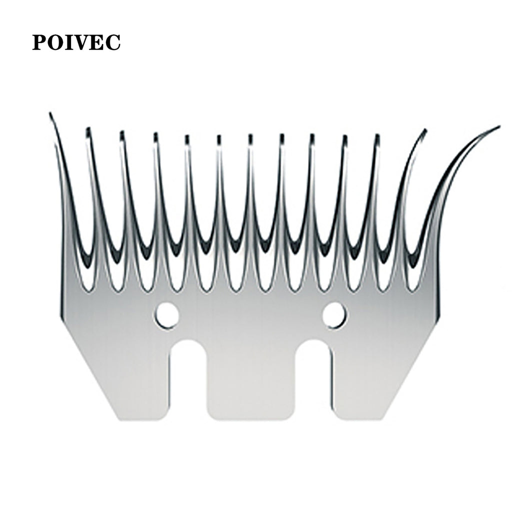 POIVEC Electric Sheep Clipper Blades Set, Universal Wool Shears Blade and Comb Replacement Cutter Head for Sheep, Goats and Livestock Grooming