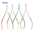 POIVEC Stainless Steel Cuticle Nipper, Nail Cuticle Cutter and Hangnail Trimmer