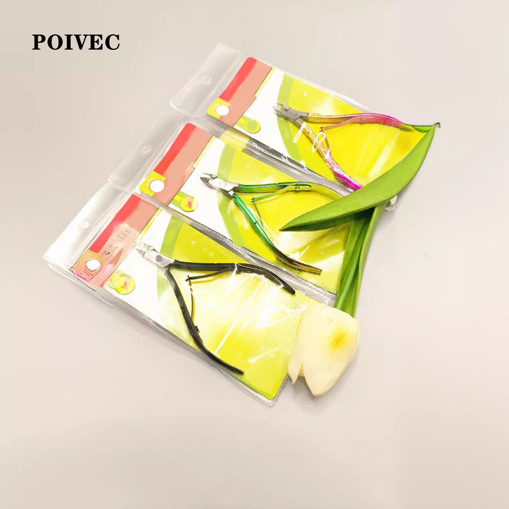 POIVEC Stainless Steel Cuticle Nipper, Nail Cuticle Cutter and Hangnail Trimmer