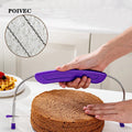 POIVEC Adjustable Wire Cake Leveler, Single-Wire Cake Slicer for Layer Cakes, Bread, Toast and Baking